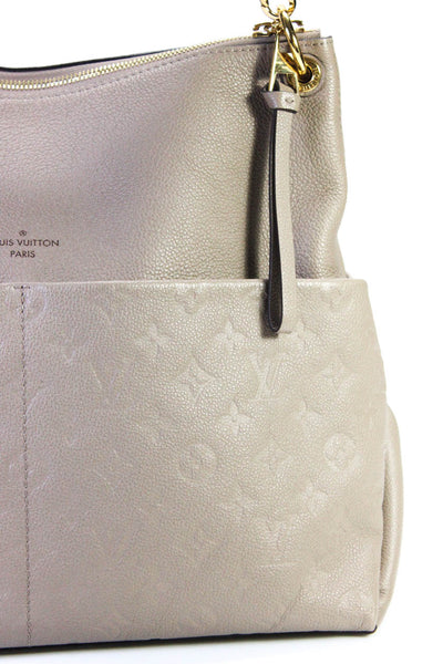 Louis Vuitton Womens Leather Gold Tone Crossbody Empreinte Mada Shoulder Handbag