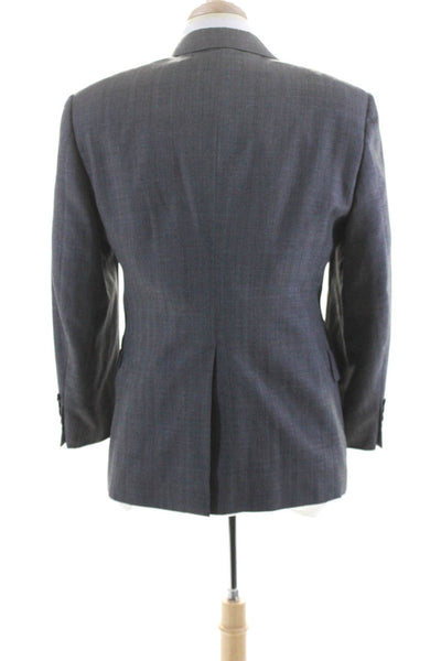 Hart Schaffner Marx Men's Long Sleeves Lined Two Button Jacket Gray Size 42