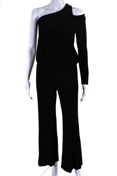 Young Fabulous & Broke Womens One Shoulder Jumpsuit Black Size Extra Small