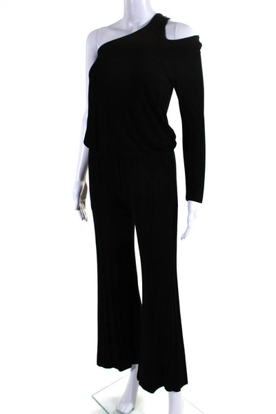 Young Fabulous & Broke Womens One Shoulder Jumpsuit Black Size Extra Small