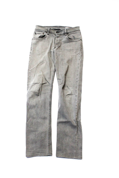 Rag & Bone Mens Zipper Fly RB Jay 23X Cut Skinny Jeans Gray Denim Size 31