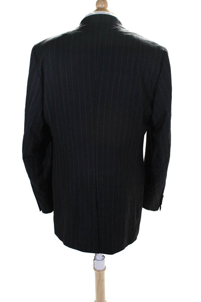Polo Ralph Lauren Men's Long Sleeves Lined Two Button Pinstripe Jacket Size 44