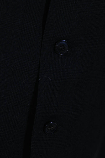 Ermenegildo Zegna Men's Long Sleeves Collared Lined Plaid Jacket Size 56