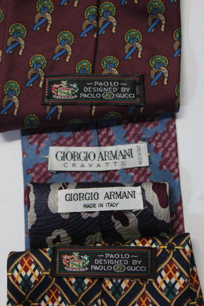 Giorgio Armani Men's Classic Silk Spotted  Neck Tie One Size Lot 4