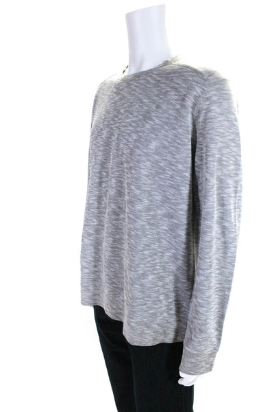 Theory Men's Crewneck Long Sleeves Pullover Sweatshirt Gray Size XXL
