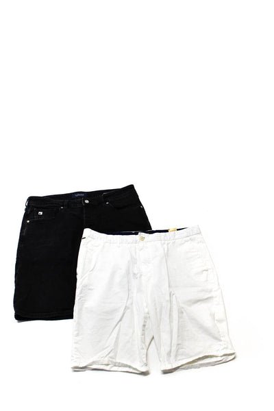 Scotch & Soda Mens Cotton Denim Shorts Chinos Black White Size 34 Lot 2