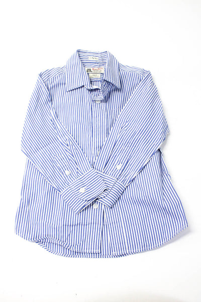 Thomas Mason Tucker + Tate Boys Blazer Blue Striped Collar Shirt Size 3 LOT 3