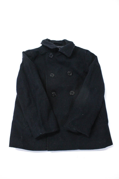Crewcuts Womens Black Double Breasted Long Sleeve Peacoat Size 8