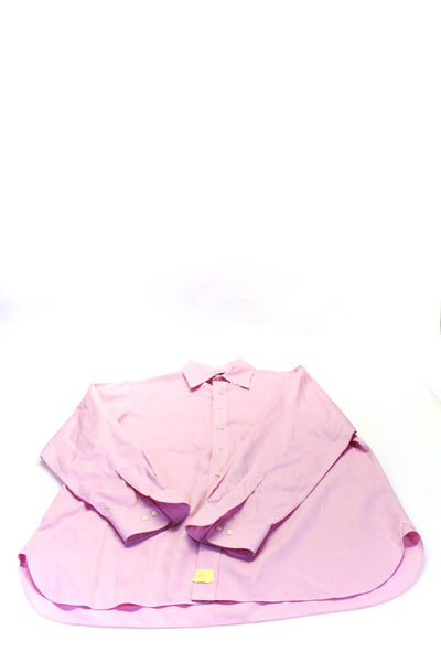 Ralph Lauren Men's Long Sleeves Button Down Shirt Pink Purple Size 16.5 Lot 3