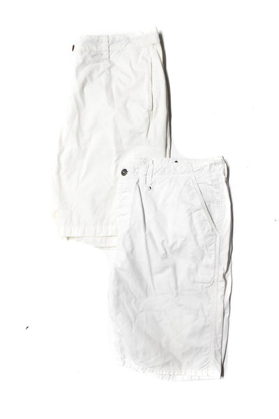 Paperbacks Tailor Vintage Mens Casual Shorts White Cotton Size 38 Lot 2