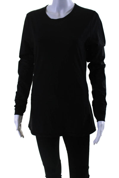 Lululemon Women's Round Neck Long Sleeves Athletic Blouse Black Size S
