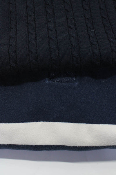 Massimo Dutti J Crew Mens Sweater Shirt Navy Blue Size Extra Large Large Lot 2