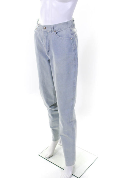 Escada Margaretha Ley Womens Cotton Light-Wash High-Rise Jeans Blue Size 38