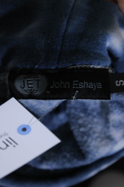 Jet John Eshaya Womens Pullover Malibu Tie Dyed Hoodie Blue Cotton Size Small