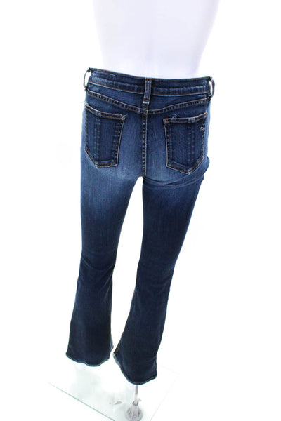 Rag & Bone Womens High Waist Elephant Bell Bottom Flare Jeans Blue Size 27