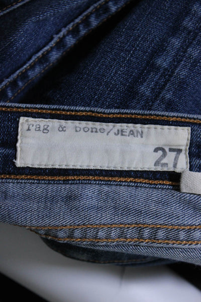 Rag & Bone Womens High Waist Elephant Bell Bottom Flare Jeans Blue Size 27