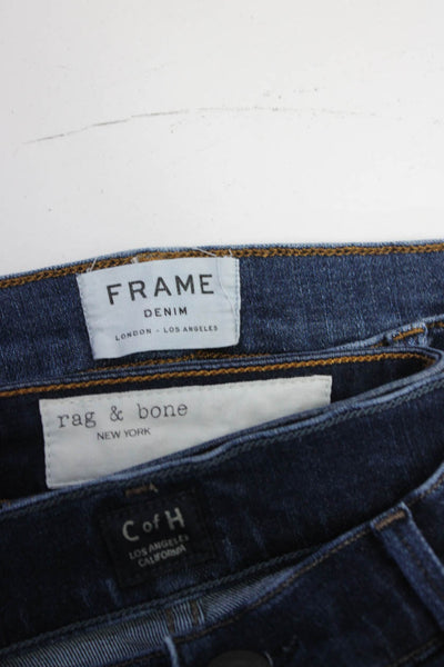 Frame Rag & Bone Womens High Waist Skinny Jeans Blue Size 25 26 28 Lot 3