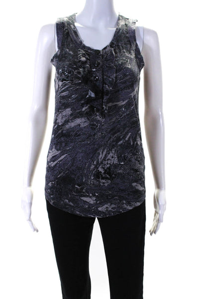Marc By Marc Jacobs Women's Round Sleeveless Blouse Black Size M