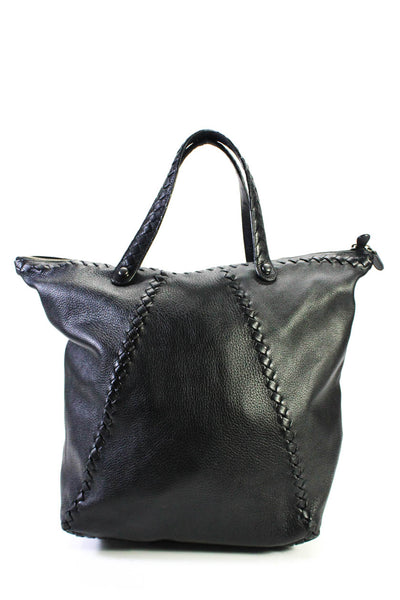 Bottega Veneta Womens Intrecciato Ottone Large Shoulder Handbag Black