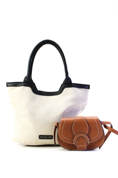 Rachel Zoe Women's Snap Closure Leather Crossbody Handbag Brown Size S Lot 2