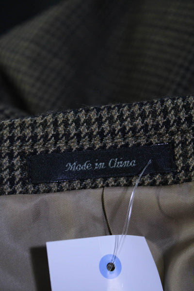 Lauren Ralph Lauren Men's Collared Long Sleeves Lined Herringbone Jacket Size 46