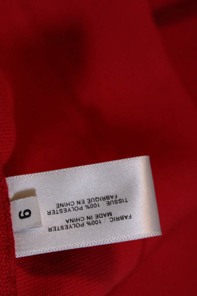 Proenza Schouler Womens Pique Short Sleeve Mini Polo Sheath Dress Red Size 6