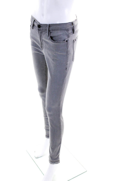 Frame Denim Womens Light Gray High Rise Skinny Leg Jeans Size 30