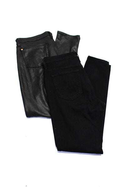 AG Adriano Goldschmied 7 For All Mankind Womens Jeans Black Size 28R 29 Lot 2
