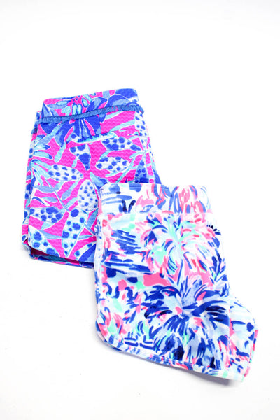 Lily Pulitzer Womens Abstract Print Slip-On Casual Shorts Pink Size XS 00 Lot 2