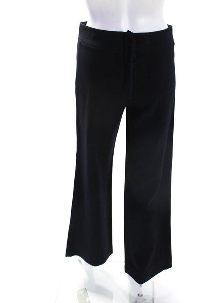 Philosophy di Alberta Ferretti Womens Wool Button Up Straight Pants Navy Size 2