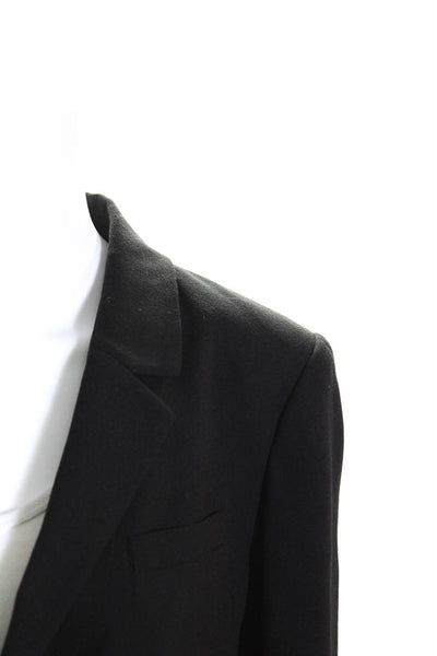 Joie Women's Collared Long Sleeves One Button Lined Blazer Black Size 6