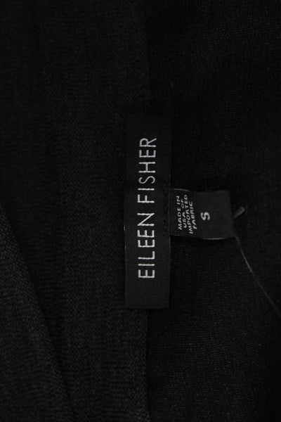 Eileen Fisher Womens Elastic Waistband Knee Length Pencil Skirt Gray Size Small