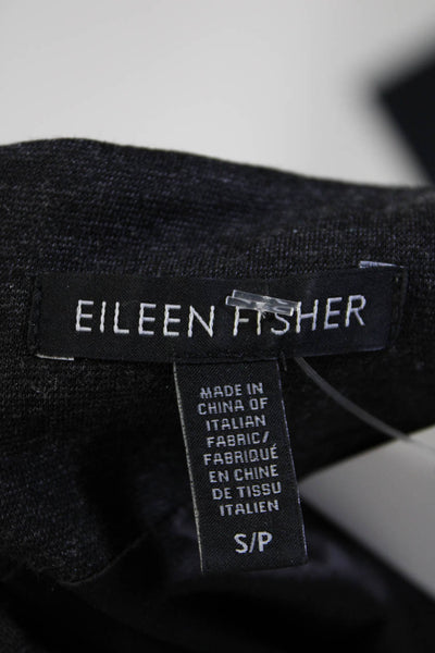 Eileen Fisher Women's V-Neck Sleeveless Wide Leg Romper Gray Size S