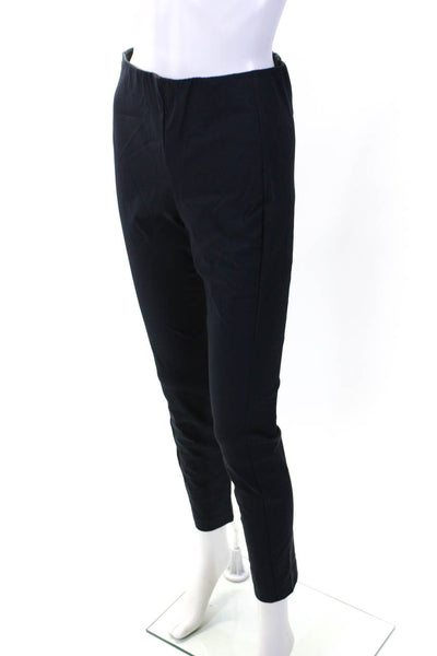 Theory Women's Zip Closure Straight Leg Ankle Dress Pant Navy Blue Size 6