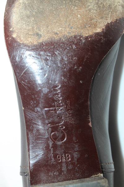 Cole Haan Womens Brown Leather Knee High Boots Shoes Size 9.5B