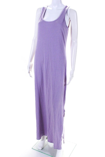 Michael Stars Womens Sleeveless Maxi Dress Lavender Purple Cotton Size Small