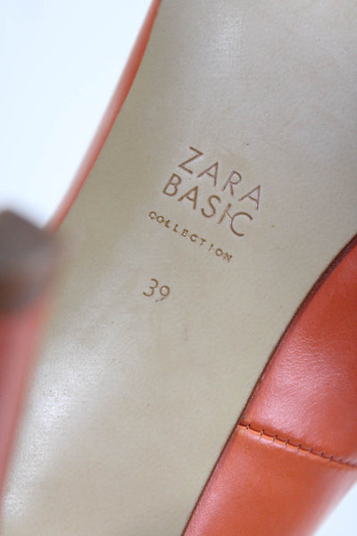 Zara Basic Women's Strappy Sheer Suede Stiletto Sandals Burgundy Size 9 Lot 2