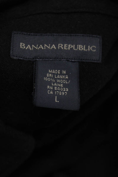 Ralph Lauren Banana Republic Mens Wool Houndstooth Dress Shirt 15.5 Large Lot 2