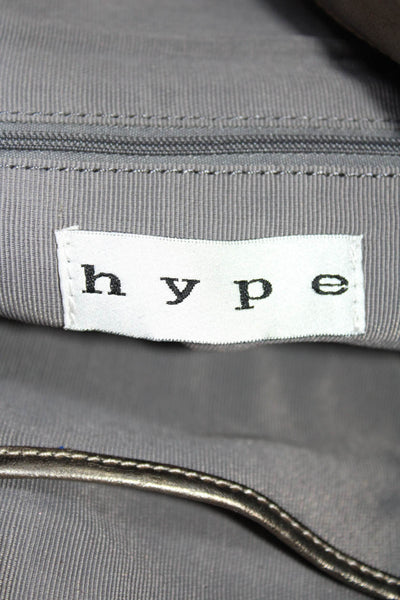 Hype Womens Metallic Gold Chain Details Flap Clutch Bag Handbag