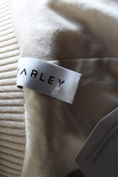 Varley Womens Long Teddy Fleece Anorak Full Zip Jacket Brown Ivory Size Large