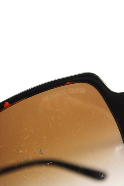 Michael Kors Womens Round Tortoise Shell Thin Frame Sunglasses Brown 17 56 140