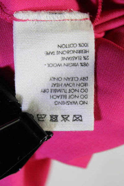 Jacquemus Womens Asymmetrical Button Mini High Slit Shirt Dress Pink Size FR 36
