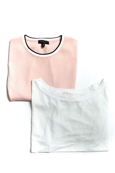 Rag & Bone Lululemon Womens Rib Sheer Stripe Tank Top T Shirt Size 6 Medium Lot2