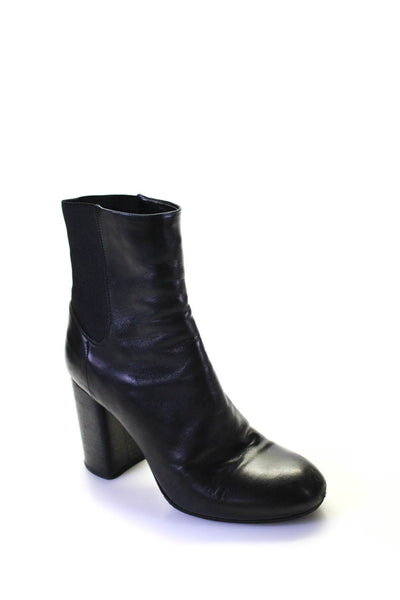 Rag & Bone Womens Leather Stretch Inset Pull On Ankle Boots Black Size 38 8
