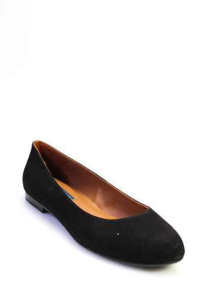 Margaux Womens Classic Round Toe Ballet Flats Black Suede Size 39 9