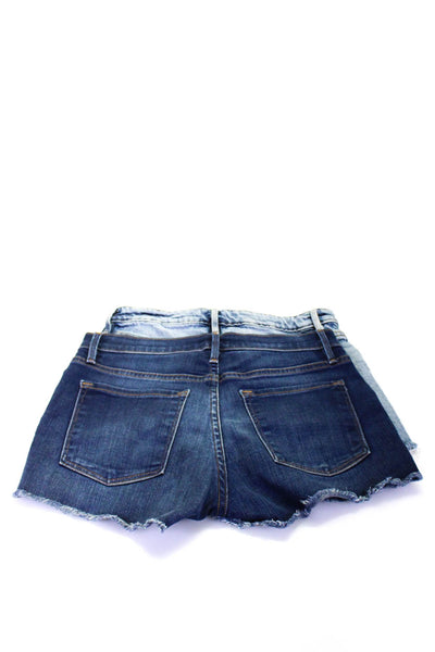 Frame Womens Le Cutoff Grand Garcon Denim Shorts Blue Size 23 24 Lot 2