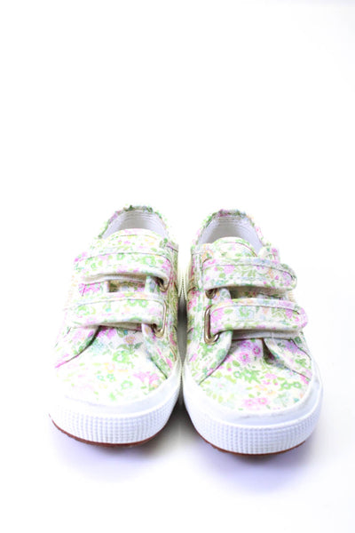 Zara Superga x Love Shack Fancy Girls Shoes White Multicolor Size 10.5 Lot 2