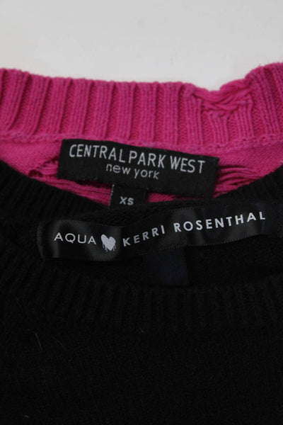 Central Park West Aqua Kerri Rosenthal Womens Pink Sweater Top Size XS Lot 2