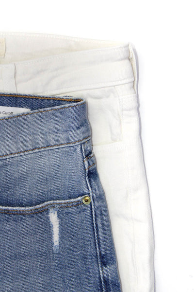 Frame Denim L'Agence Womens Distressed Cutoff Denim Shorts Blue Size 23 Lot 2