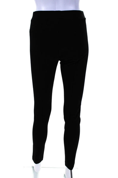 Magaschoni Womens Stretch Flat Front Mid-Rise Ankle Leggings Black Size S